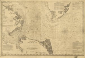 Chesapeake Bay, Blad nr 1, York River, Hampton Roads, Chesapeake-ingången LOC 99447134