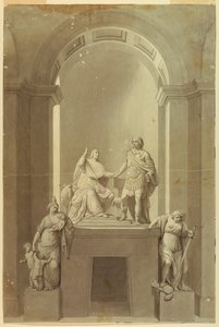Ett gravmonument över Henry Cardinal York (1725-1807) och Charles Edward Stuart, "den unge pretendern" (1720-1788) av Unknown