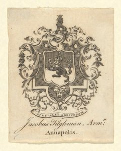 Bokskylt av Jacob Tilgham av Unknown