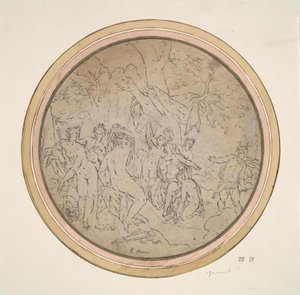 Diana och hennes nymfer överraskade av Actaeon av Unknown
