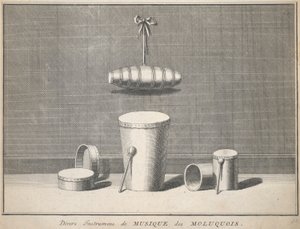 Diverse Moluccan Musical Instruments av Unknown