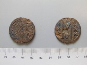 Follis (40 Nummi) av Michael II; Theophilus I från Okänd av Unknown