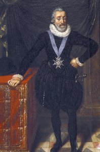 Indre & Loire N* 213 - Chateau de Plessis-les-Tours - Porträtt av Henri IV - Franska skolan på 1600-talet