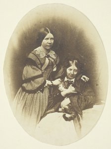 Mrs Craik Holding Cat av Unknown