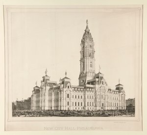 Nya stadshuset, Philadelphia av Unknown