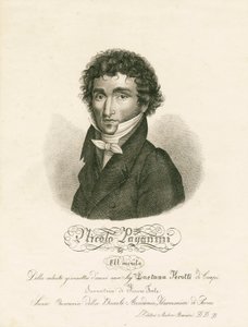 Niccolo Paganini - porträtt av Unknown