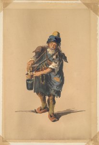 Bonde som häller vätska från en matsal runt hans hals av Unknown