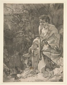 Sankt Johannes i öknen av Unknown