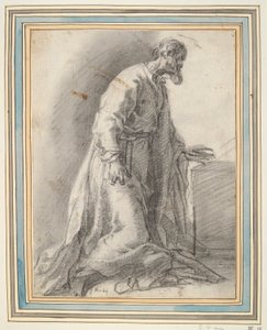 Saintly Figure knästående av Unknown