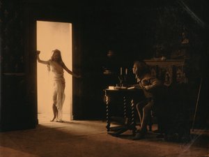 Scen från pjäsen Boccaccio av Unknown