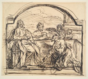 Kvällsmat på Emmaus av Unknown