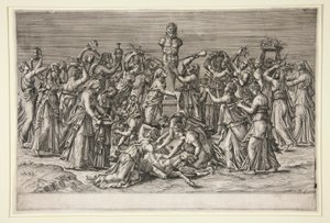 Offret till Priapus av Unknown