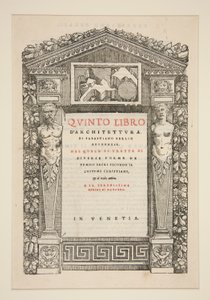 Titelsida till Fifth Book of Architecture av Unknown