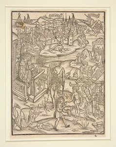 Träsnitt från Vergilius i Strasbourg, 1502 av Unknown