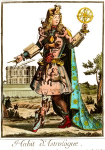 1600-talsastrologdräkt. Privat samling. av Unknown artist