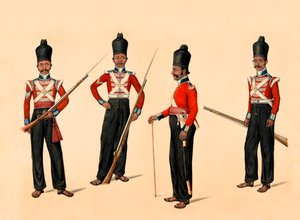 40:e Madras infödda infanteri, 1835 ca av Unknown