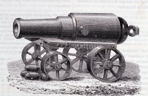 A Blakely rifle - The Blakely Canon at the London Expo (1862) av Unknown artist