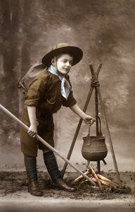 En pojkscout på 1920-talet av Unknown Artist