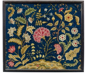 En George II broderad bild, ca 1740 av Unknown