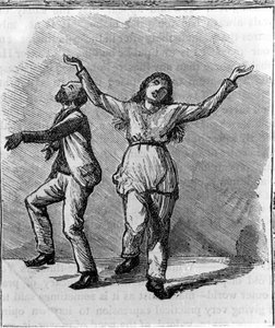 Ett par Shakers som dansar. av Unknown artist
