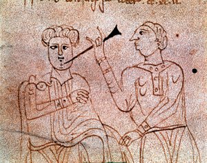 En tandkirurg opererar en miniatyrpatient från manuskriptet "" De surgia""" 1200-talets Venedig Biblioteca Marciana av Unknown artist