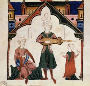 En grupp poeter och musiker (miniatyr av Unknown artist