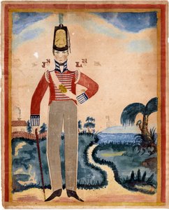 En menig från 7th Regiment of Foot (Royal Fusiliers) i Karibien av Unknown artist