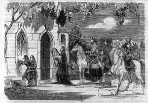 Ett bröllop i Bretagne på 1300-talet. av Unknown artist