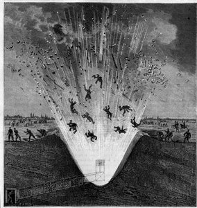 Oavsiktlig explosion av en krigsmina, Arras (Pas de Calais, 62), 6 oktober av Unknown artist