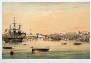 Admiraut: "" Amirals båt"" Litografi över 1800-talets Paris, dekorativ konst av Unknown artist