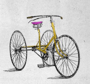 Avancerad trehjuling modell. av Unknown artist