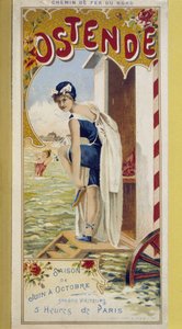 Annonsaffisch för Oostende, sent 1800-tal av Unknown artist