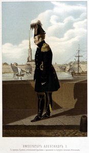 Alexander 1:a i St. Petersburg - i "Kejsaren Alexander 1:a" av Schilder av Unknown artist