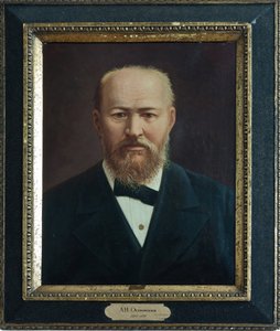 Alexandre Ostrovski - Porträtt av dramatikern Alexander N. Ostrovsky (1823-1886), Anonym. Olja på duk, andra hälften av 1800-talet, A. Ostrovskys statliga museum, Shchelykovo av Unknown artist