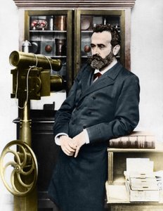 Alphonse Bertillon (1853-1914), fransk kriminolog som skapade antropometri. av Unknown artist