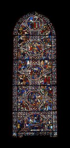 Ambulerande fönster (målat glas av Unknown artist
