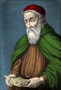 Amerigo Vespucci (1454-1512) Italiensk webbläsare av Unknown artist