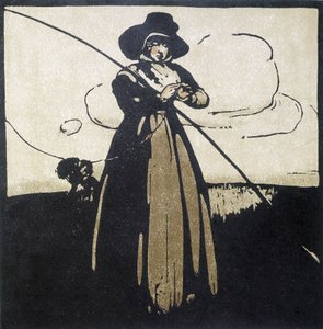 Mete: Kvinna förbereder sin krok - kalender av Unknown artist