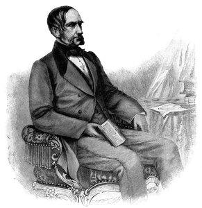 Anton von Schmerling, österrikisk politiker - gravyr - Porträtt av Anton von Schmerling (1805-1893), österrikisk advokat och politiker av Unknown artist