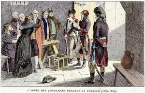 Överklagande av fångar under terrorn (1793-1794) av Unknown artist