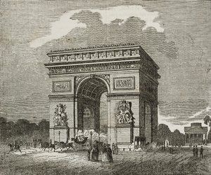 Triumfbågen, Paris, Frankrike av Unknown artist