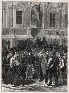 Armand Barbes, fransk revolutionär (1809-1870) före hans arrestering den 12 maj 1839 - Gravering av 1882 i "Histoire de dix ans: 1830-1840"" Louis-Blanc (1811-1882) av Unknown artist