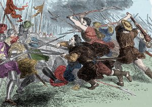 Arnold von Winkelried - Arnold von Winkelried (eller Arnold Winkelried) legendariska hjältar från Schweiz i slaget vid Sempach av Unknown artist