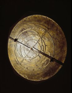 Astrolabium tillhörande astronomen Galileo Galilei (Galilee) (1564-1642) för sina studier. Florens, Institutet och vetenskapshistoriska museet. av Unknown artist