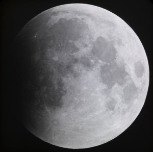 Astronomisk glasplåtsbild av månförmörkelsen på månen (1910) av Unknown Artist