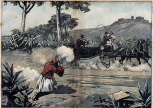 Attack mot George I, kung av Grekland, och hans dotter - 20 februari av Unknown artist