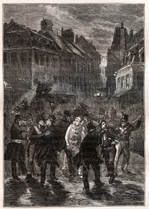Attacker mot Louis-Philippe I - Le conspiracy de la rue des Prouvaires - Den 1 februari av Unknown artist