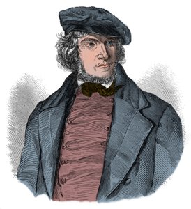 August Heinrich Hoffmann (Hoffmann von Fallersleben av Unknown artist