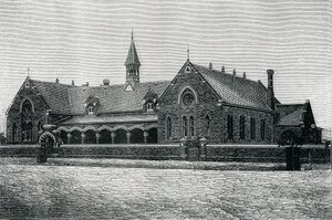 Australien: An Adelaide Public School, ca 1885 (gravyr) av Unknown artist