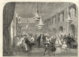 Baden Baden (Baden-Baden), Tyskland - Inuti samtalsrummet - 1867 av Unknown artist